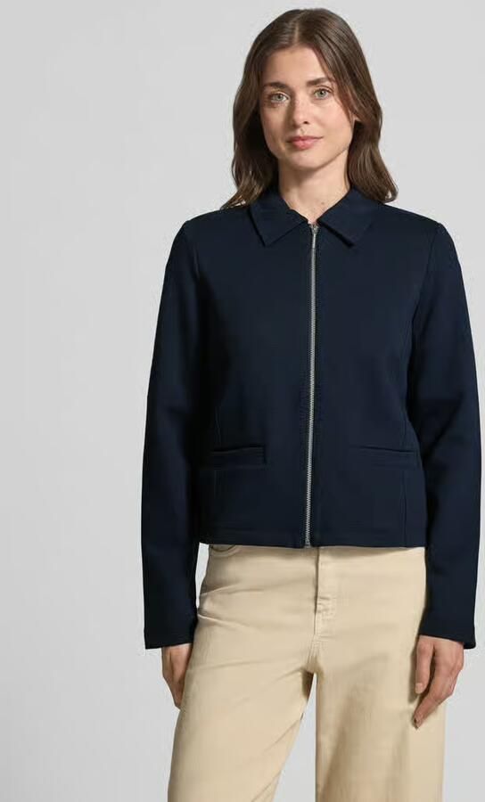 Tom Tailor regular fit korte blazer van katoenmix - Foto 4