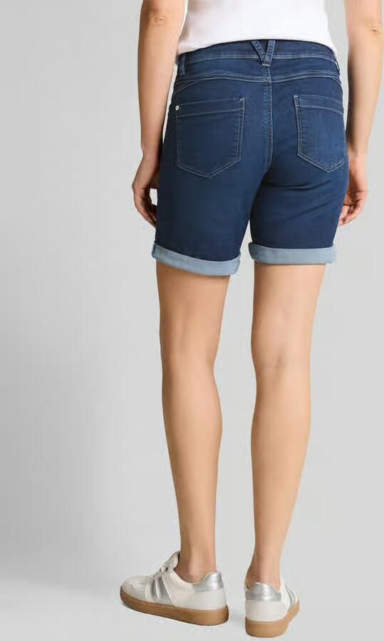 Tom Tailor regular fit korte jeans met knoopdetail - Foto 5