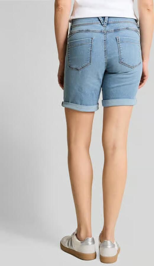 Tom Tailor regular fit korte jeans met knoopdetail - Foto 4