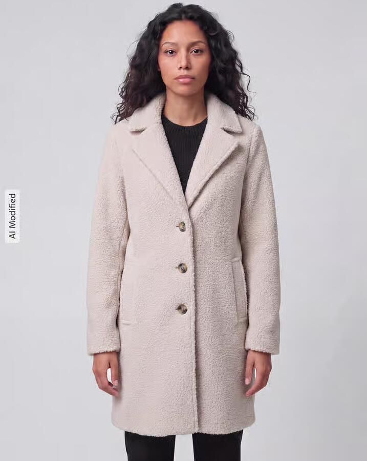 Tom Tailor Regular fit lange jas met reverskraag - Foto 2