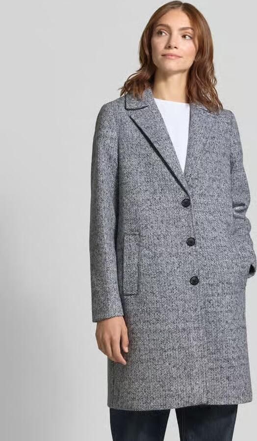 Tom Tailor Regular fit lange jas met reverskraag - Foto 2