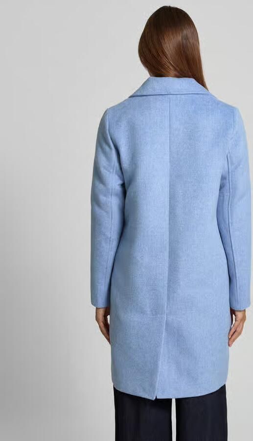Tom Tailor Regular fit lange jas met wol