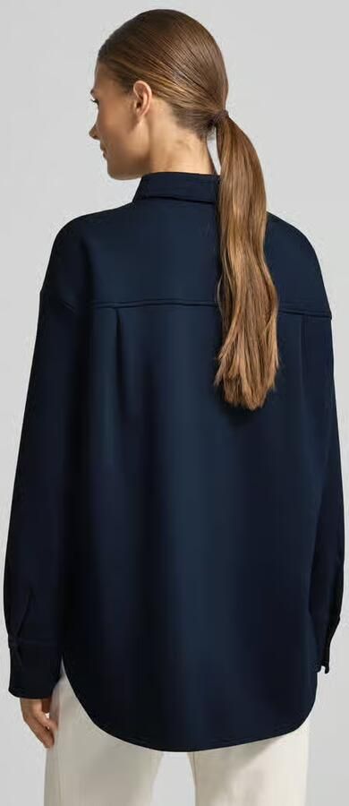 Tom Tailor Loose fit overhemdblouse van viscosemix - Foto 3