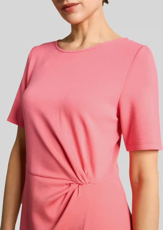 Tom Tailor regular fit midi-jurk met knoopdetail