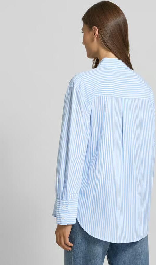 Tom Tailor Regular fit overhemdblouse van een mix van lyocell en katoen