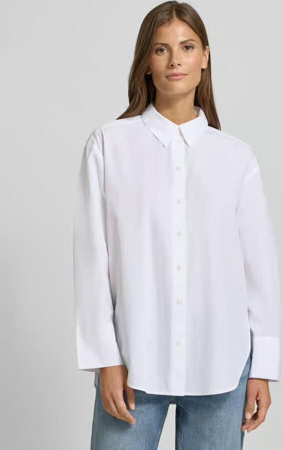 Tom Tailor Regular fit overhemdblouse van een mix van lyocell en katoen - Foto 4