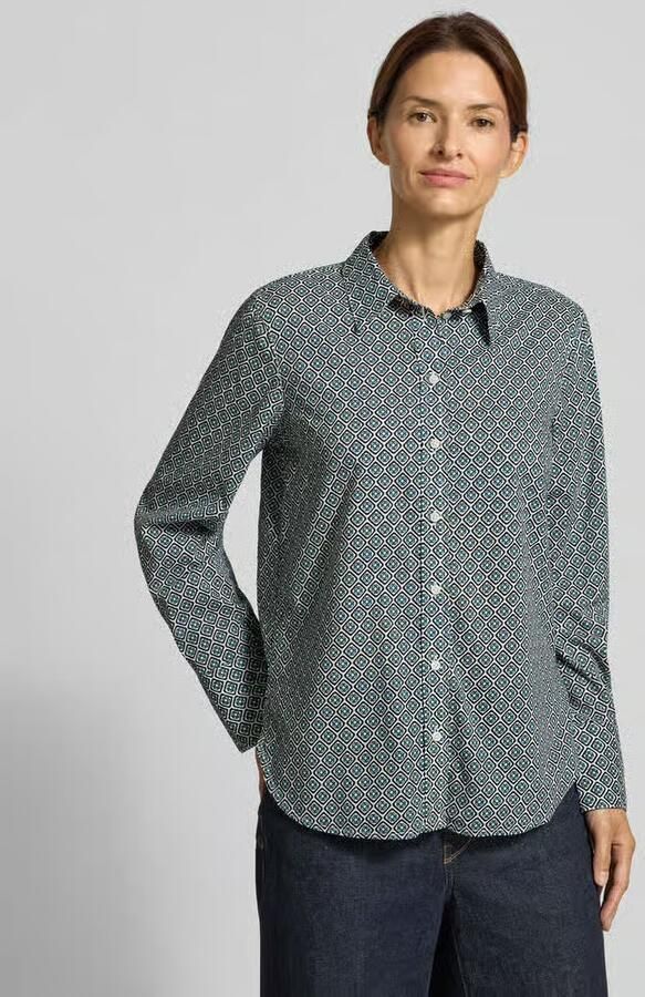 Tom Tailor Regular fit overhemdblouse van katoenmix - Foto 2