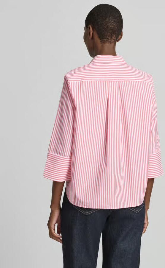 Tom Tailor regular fit overhemdblouse van mix van katoen en lyocell - Foto 2