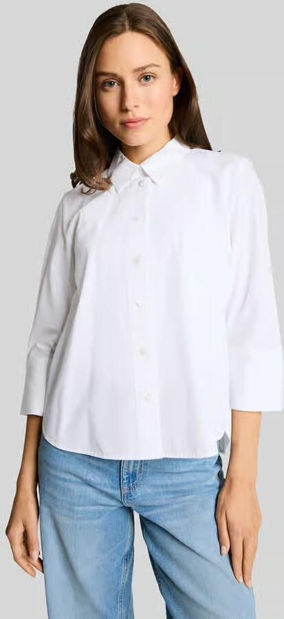 Tom Tailor regular fit overhemdblouse van mix van katoen en lyocell - Foto 2
