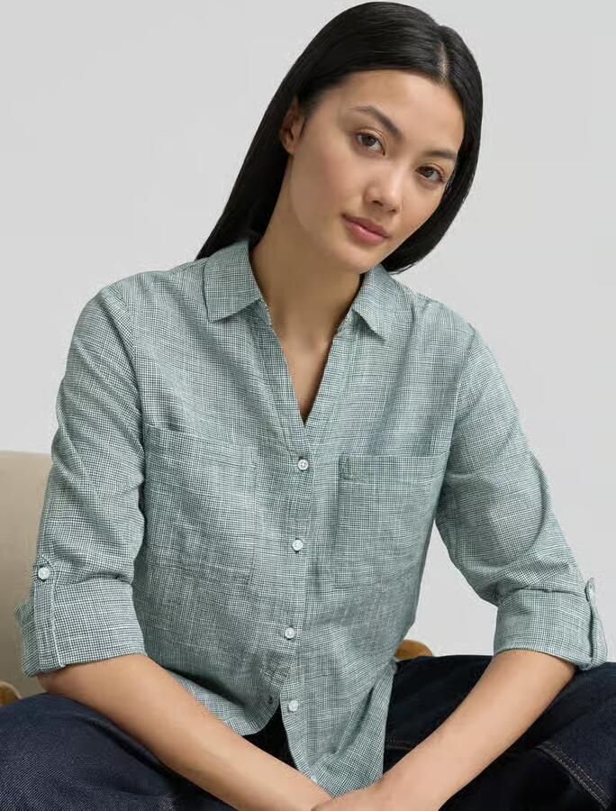 Tom Tailor regular fit overhemdblouse van puur katoen