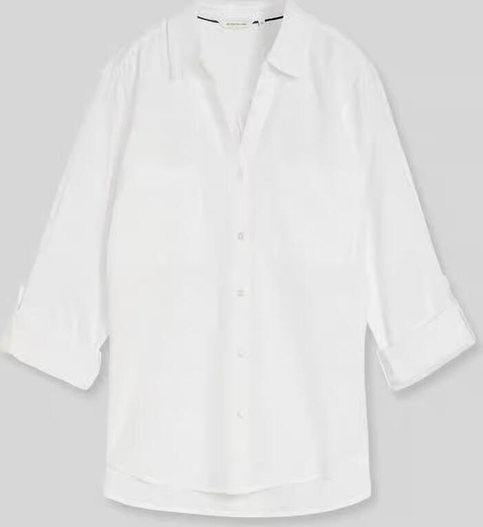 Tom Tailor regular fit overhemdblouse van puur katoen - Foto 2