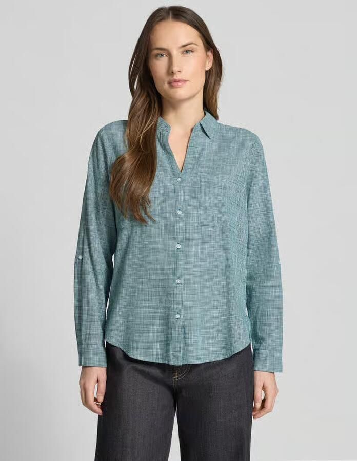 Tom Tailor Regular Fit overhemdblouse van puur katoen - Foto 2