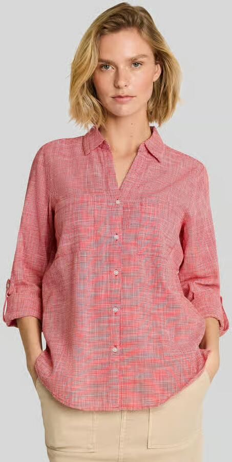 Tom Tailor regular fit overhemdblouse van puur katoen - Foto 2