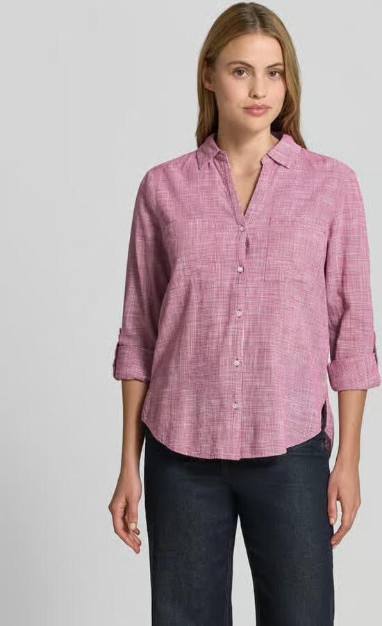Tom Tailor Regular fit blouse met lange mouwen van puur katoen - Foto 8