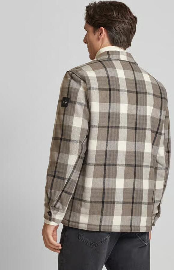 Tom Tailor Regular fit overhemdjack met voering van teddybont en opgestikte borstzakken