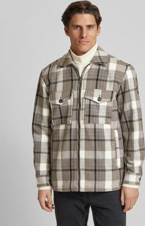Tom Tailor Regular fit overhemdjack met voering van teddybont en opgestikte borstzakken - Foto 2