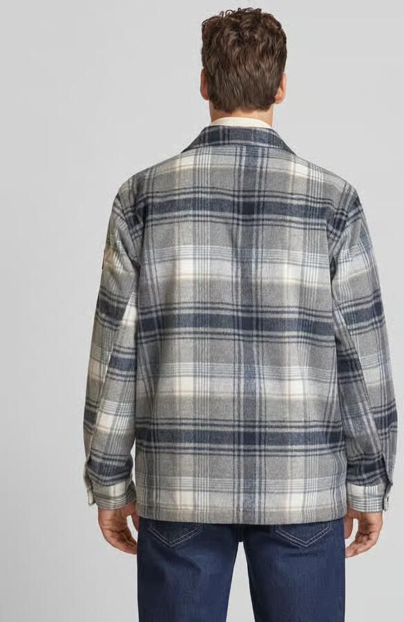 Tom Tailor Regular fit overhemdjack met voering van teddybont en opgestikte borstzakken