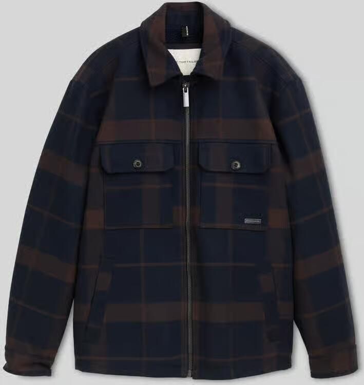 Tom Tailor Regular fit overhemdjack met wol