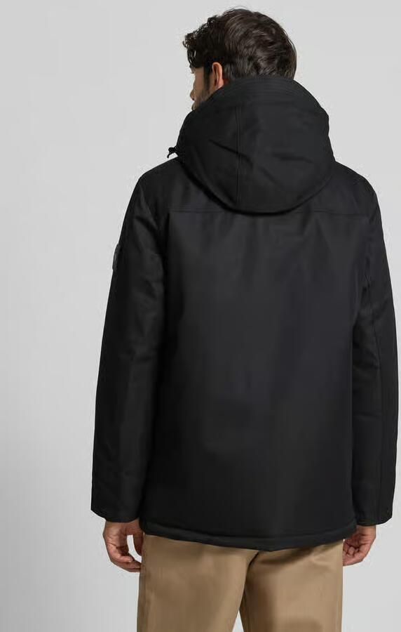 Tom Tailor Regular fit parka met voering van capuchon van imitatiebont