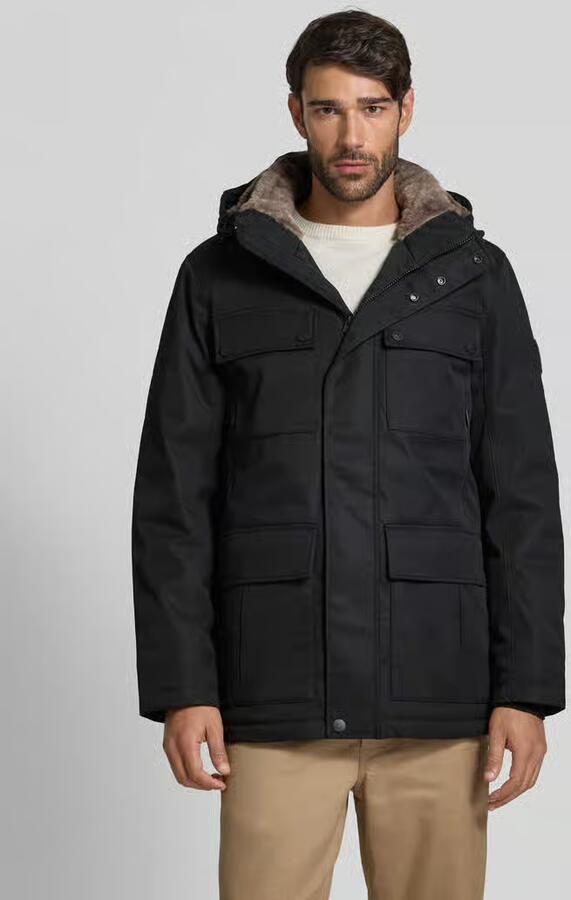 Tom Tailor Regular fit parka met voering van capuchon van imitatiebont - Foto 2