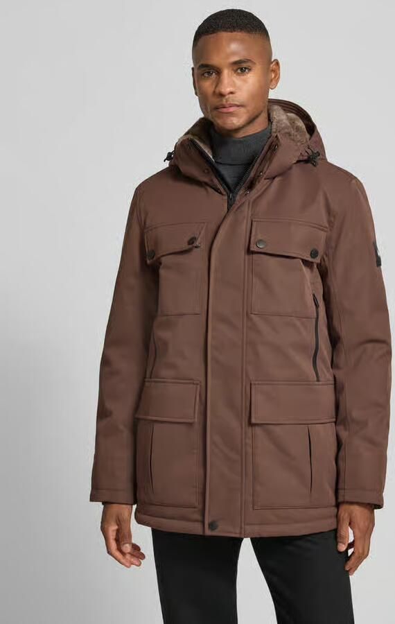 Tom Tailor Regular fit parka met voering van capuchon van imitatiebont - Foto 2
