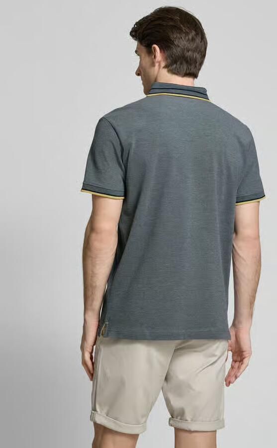 Tom Tailor regular fit poloshirt met contrasterende strepen