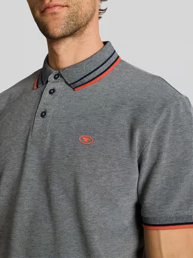 Tom Tailor regular fit poloshirt met contrastkraag