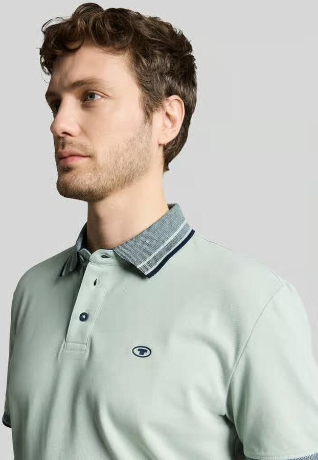 Tom Tailor regular fit poloshirt met contrastkraag