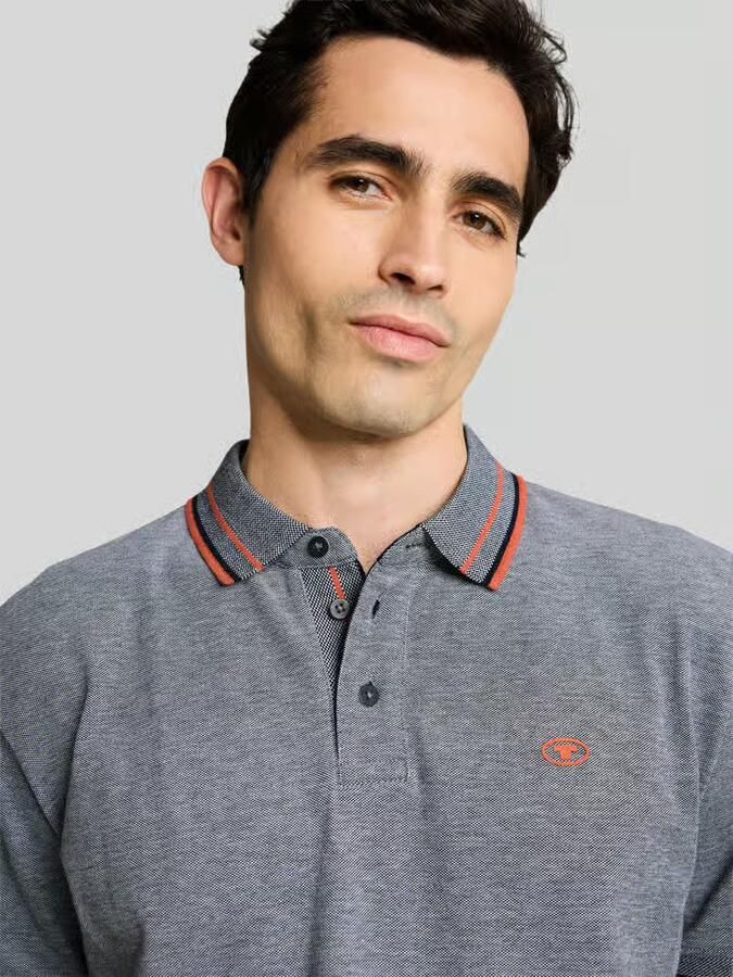 Tom Tailor regular fit poloshirt met contrastkraag