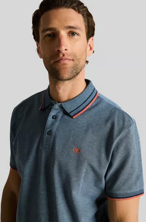 Tom Tailor regular fit poloshirt met contrastkraag