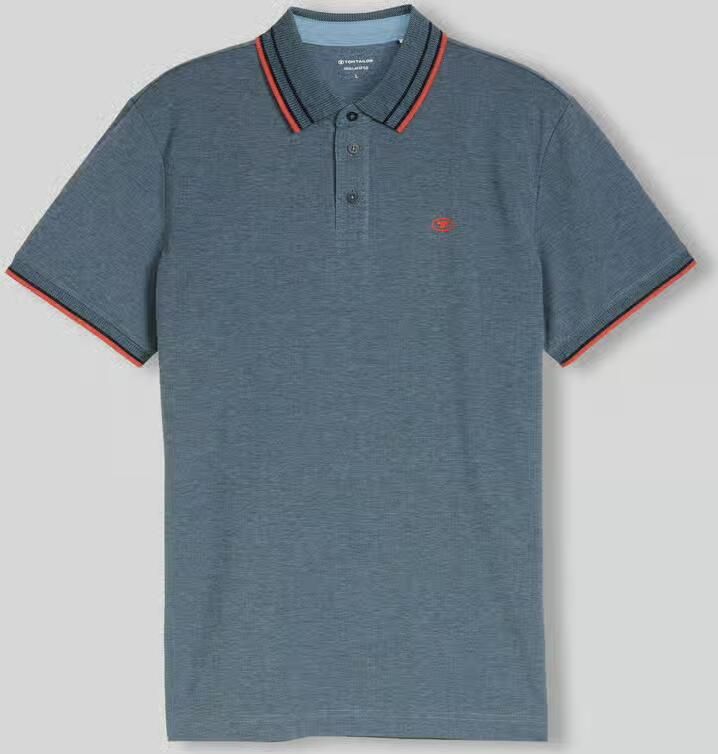Tom Tailor regular fit poloshirt met contrastkraag - Foto 2