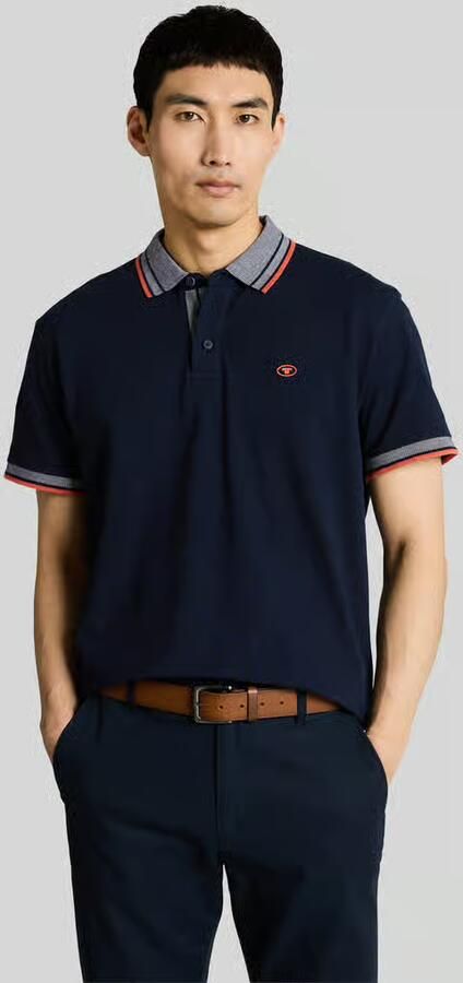 Tom Tailor regular fit poloshirt met contrastkraag - Foto 4
