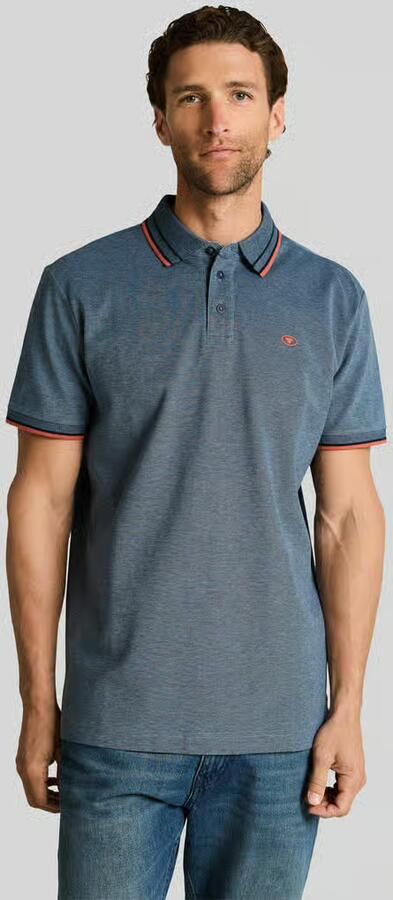 Tom Tailor regular fit poloshirt met contrastkraag - Foto 3