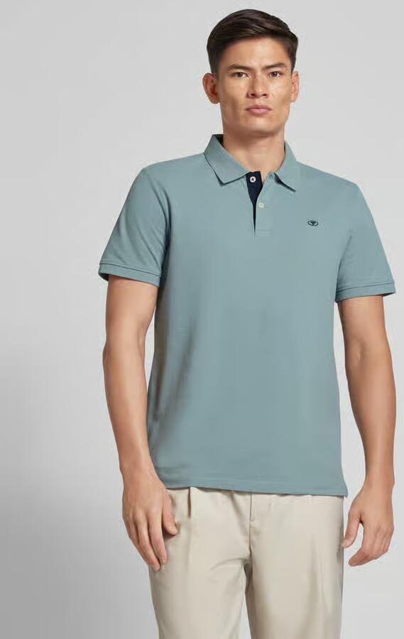 Tom Tailor Regular fit poloshirt met logostitching - Foto 3
