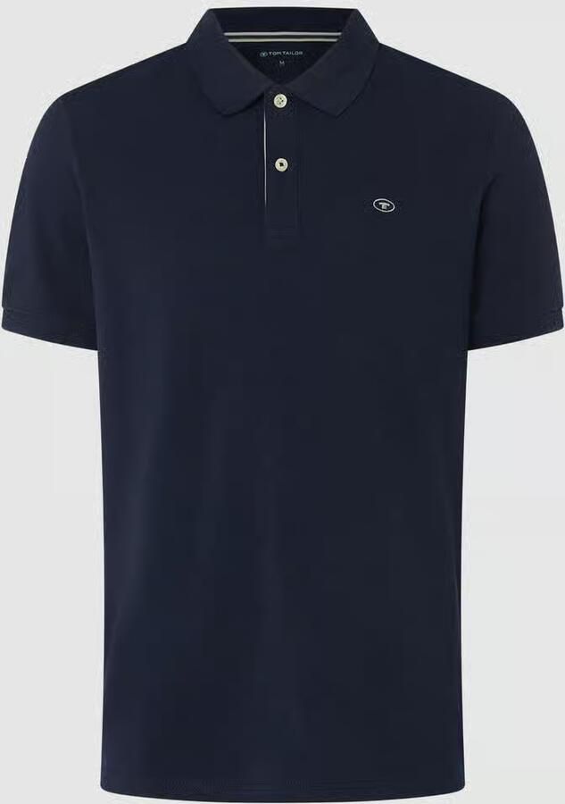 Tom Tailor Regular fit poloshirt met logostitching model 'BASIC'