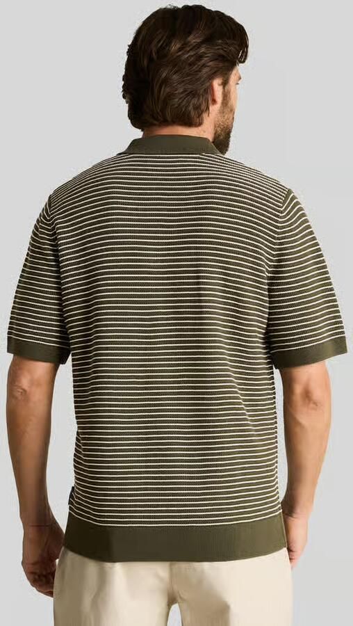 Tom Tailor regular fit poloshirt van een katoen in gebreide look - Foto 2