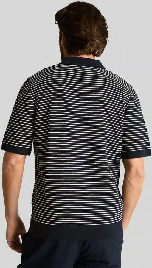 Tom Tailor regular fit poloshirt van een katoen in gebreide look - Foto 2
