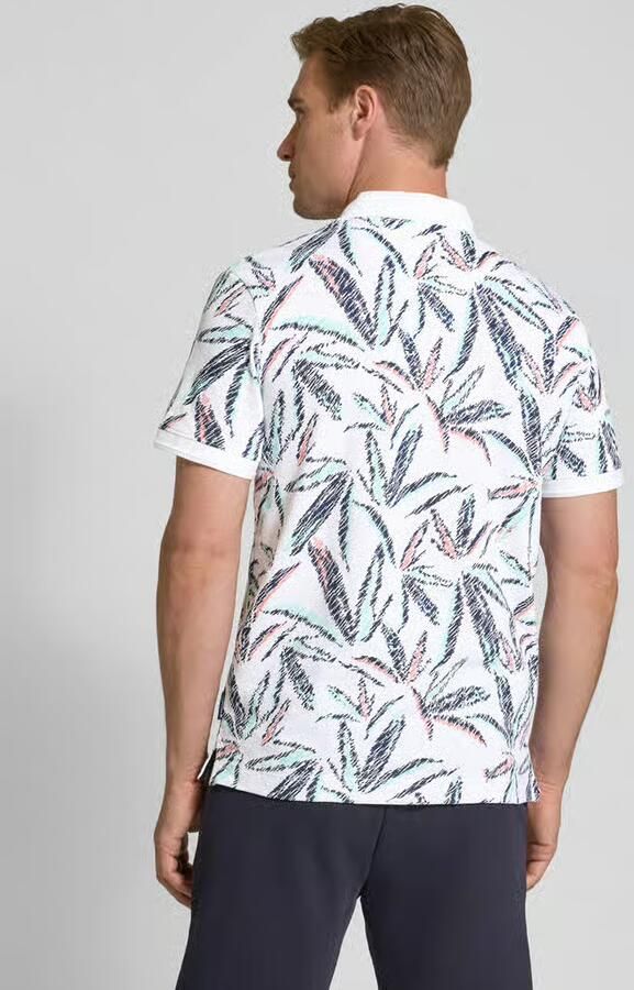 Tom Tailor Regular fit poloshirt van een mix van katoen en elastaan