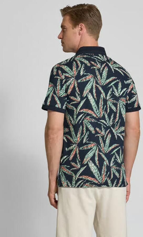 Tom Tailor Regular fit poloshirt van een mix van katoen en elastaan
