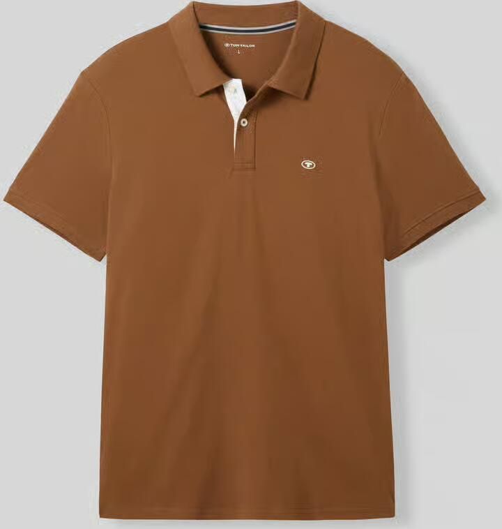 Tom Tailor Regular fit poloshirt van katoen- en viscosemix - Foto 2