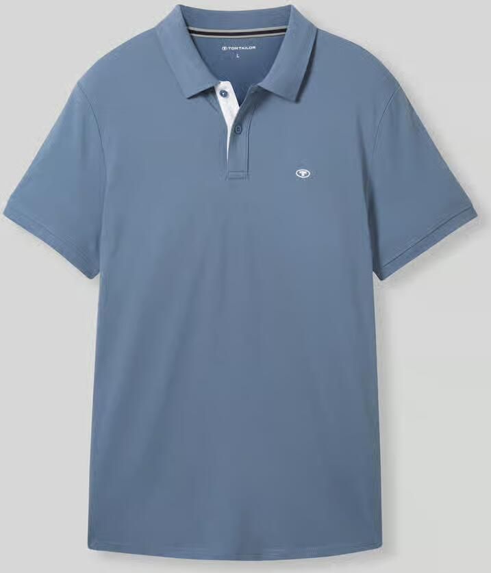 Tom Tailor Regular fit poloshirt van katoen- en viscosemix - Foto 2
