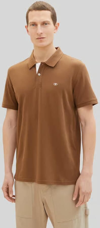 Tom Tailor Regular fit poloshirt van katoen- en viscosemix - Foto 3