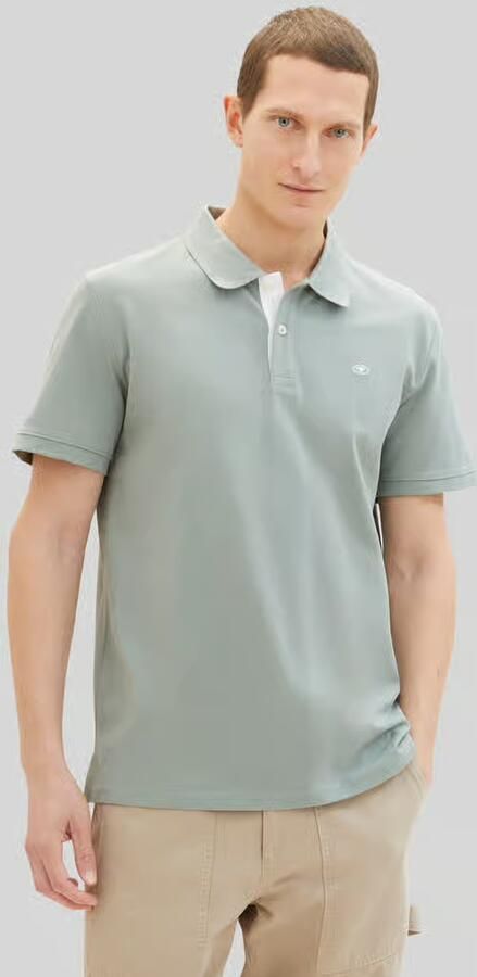 Tom Tailor Regular fit poloshirt van katoen- en viscosemix - Foto 2
