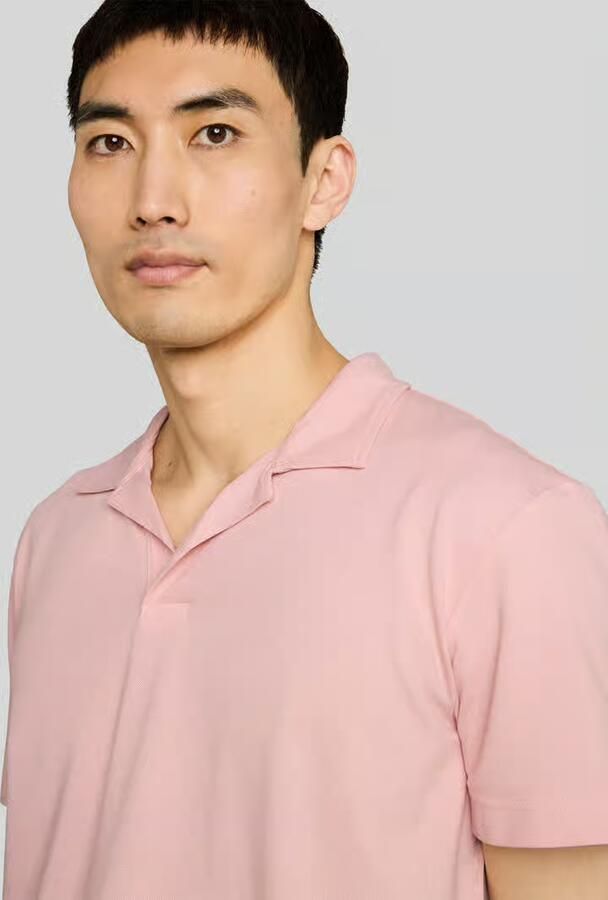 Tom Tailor regular fit poloshirt van katoenmix met resortkraag