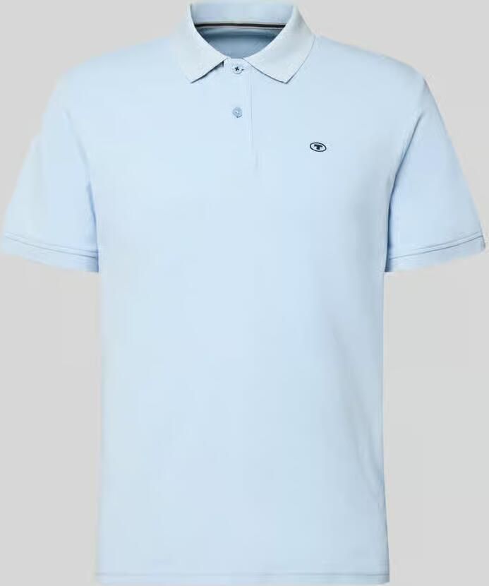 Tom Tailor Poloshirt in effen design met labelstitching - Foto 2