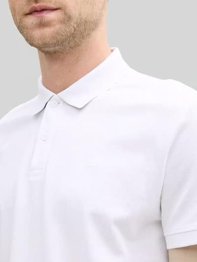 Tom Tailor Regular fit poloshirt van katoen-piqué met logostitching