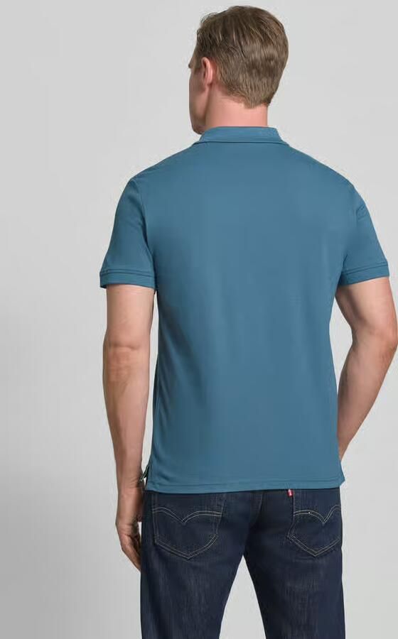 Tom Tailor Regular fit poloshirt van katoen-piqué met logostitching