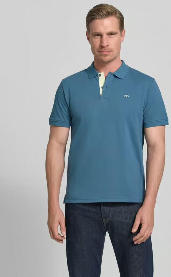 Tom Tailor Regular fit poloshirt van katoen-piqué met logostitching - Foto 3