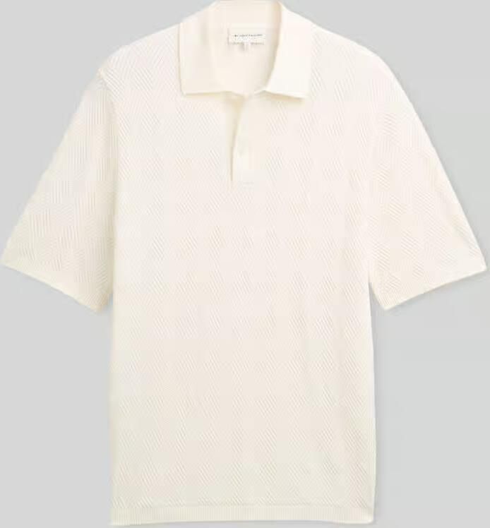 Tom Tailor regular fit poloshirt van puur katoen in brei-look - Foto 2