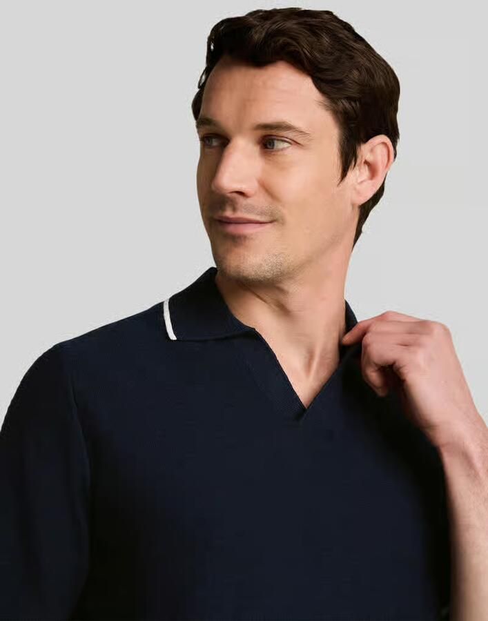 Tom Tailor regular fit poloshirt van puur katoen in brei-look